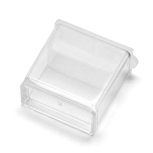 Image of FASHEWELRY 20Pcs 1x1 inch Plastic Flip Top Seed Bead Small Storage Containers Diamond Painting Box Rectangle Transparent Box Organizers for 5D Embroidery Diamond drill, Nail art & Glitter