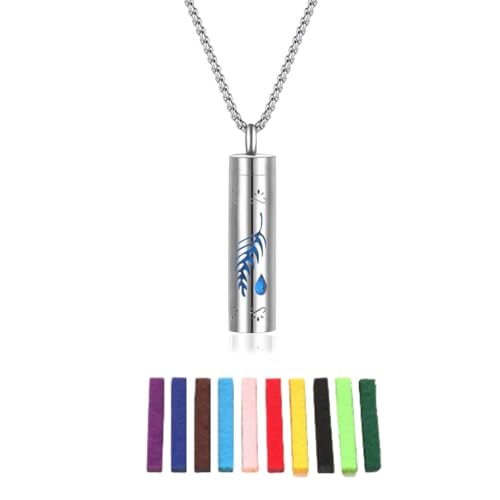 Materiale di alta qualità: la collana con diffusore per aromaterapia è realizzata in acciaio inossidabile di alta qualità, non sbiadisce mai, è impermeabile, priva di nichel e piombo, non danneggia la salute e offre un'esperienza di utilizzo confortevole.