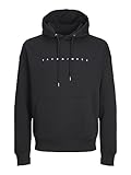 Jack & Jones Herren Jjestar Jj Sweat Hood Noos Pls Kapuzenpullover, Schwarz, 6XL Große Größen EU