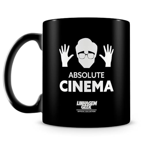 Caneca Linhagem Geek Absolute Cinema (100% Preta)