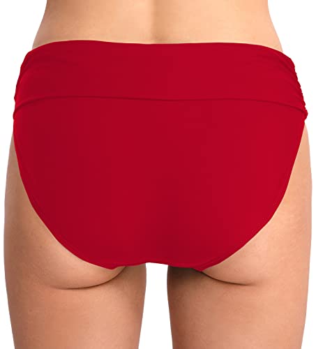 Image of Women's Bathing Suit Bottoms Full Coverage Ruched Bikini Tankini Bottom Swimsuit Brief