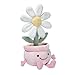 Lambs & Ivy Daisy Dreams Poseable Flower Pot Plush Stuffed Animal Toy - 11 Inch