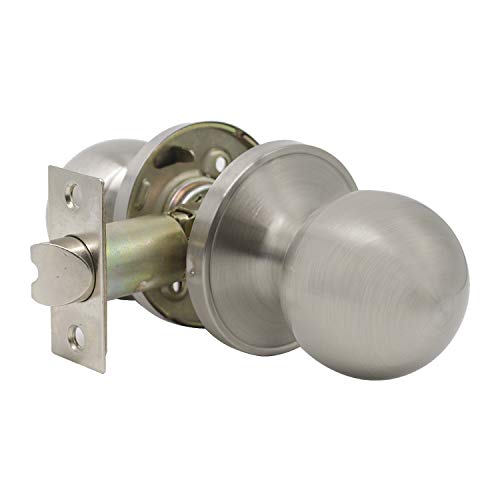Pomos de acero inoxidable para puerta de paso, estilo bola, para pasillo o armario