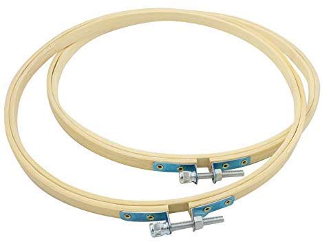 Piutouyar 3 stuks ronde borduurringen set geïmiteerd hout display frame borduurwerk hoepels cirkel kruissteek hoepel ring voor kunst ambachten naaien en opknoping ornamenten decor (4  6,7 8,4