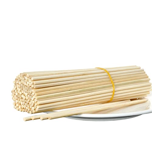 Ronde houten stick for ambachten for Diy Food Craft Nuttig Hout Woondecoratie (Color : 50PC 7mm) - Image 3