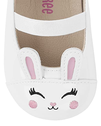 Gymboree,Girls,Ballet Flats,6-12 Infant,White Bunny #TOP4