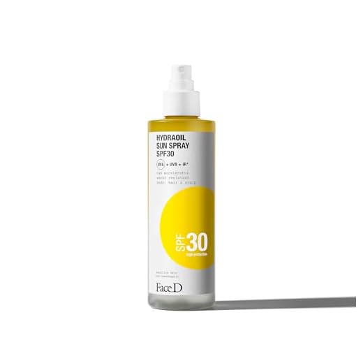 Face D - Hydraoil Spray Solare Corpo e Capelli SPF 30, 200ml
