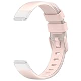 [Gloriza] 12mm 交換用 防水シリコンゴム腕時計ベルト 腕時計バンド Xiaomi Smart Mi band 8/7/6/5/4/3用 (ピンク)
