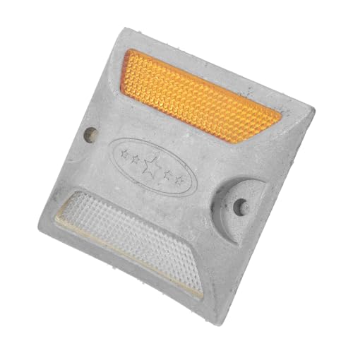 HOODANCOS Aluminium road Marker mit Dickem Reflektierendem Kunststoff Robust und Langlebig Straßenlâ€¦ – Miniatur