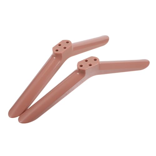 iplusmile Soportes Aplicables para TV 40 Pulgadas Color Oro Rosa Patas de Soporte Independientes Base y Tornillos Incluidos para Escritorio Sala de Estar y Oficina