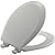 Bemis 500EC-062 is a Round Molded Wood Toilet Seat Closed Front - with Cover with a Ice Gray Finish