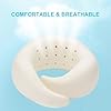 Travel Neck Pillow Memory Foam Airplane Neck Pillow With 360 Degree Comfort And Breathability Travel Essentials For Airplanes Home And Car Pink