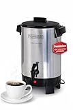 Dominion Premium 30 Cup Coffee Urn - Aluminum Coffee Dispenser For Quick Brewing - Automatic Hot Water Dispenser - Ideal for Large Crowds - Perfect for Any Occasion