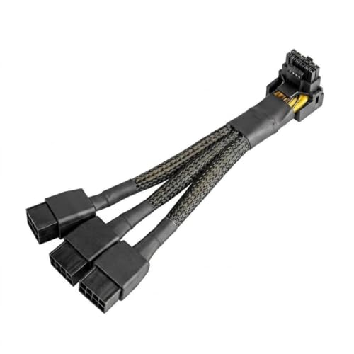 Cable GPU de 16 pines a 3x8 pines PCIe 5.0 12VHPWR para graficas de alta demanda