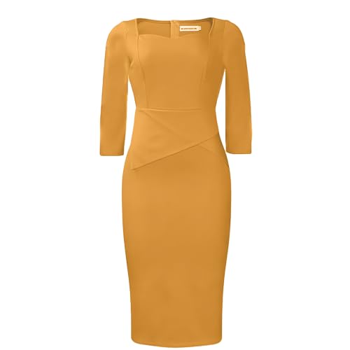 Image of ZVO Church Dress for Women Casual Dress Office Work Bodycon Midi Dresses