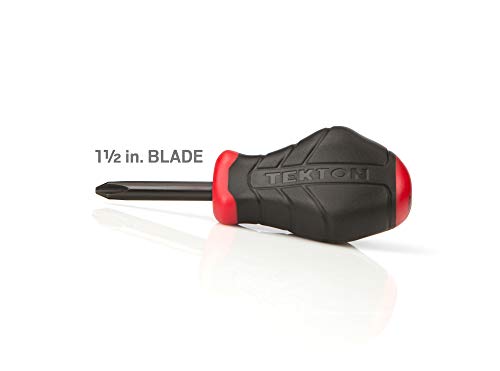 Image of TEKTON #2 Phillips x 1-1 /2 Inch Stubby Screwdriver | 26671 (Pack of 2)