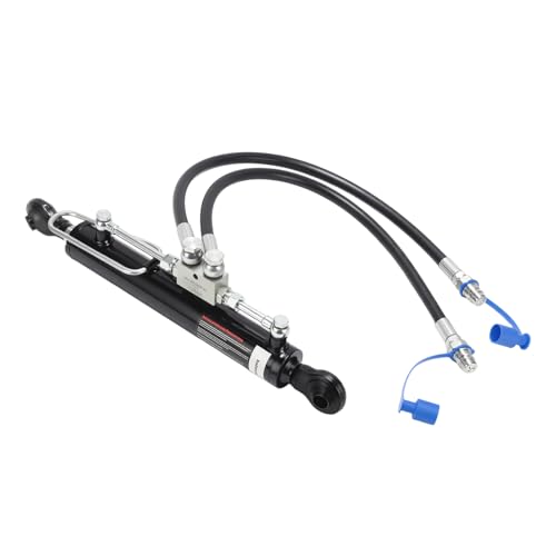 Solimeta Hydraulic Top Link Cat.1-1 with Locking Block Hydraulic Cylinder (20-7/8~31-7/8) with 2 Hoses & G3/8 Check Valve