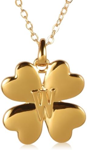 A-Z Initial Necklace for Women - 22mm Floral Motif Pendant 18K Gold Plated Brass - 26 Alphabet Letter Charms - 20 Inch Adjustable Chain - Birthday Mother’s Day Gifts