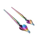 Cuillères de décoration de crème : les cuillères de décoration ont un bec verseur pour un dessin de précision, une bonne expérience d'utilisation.