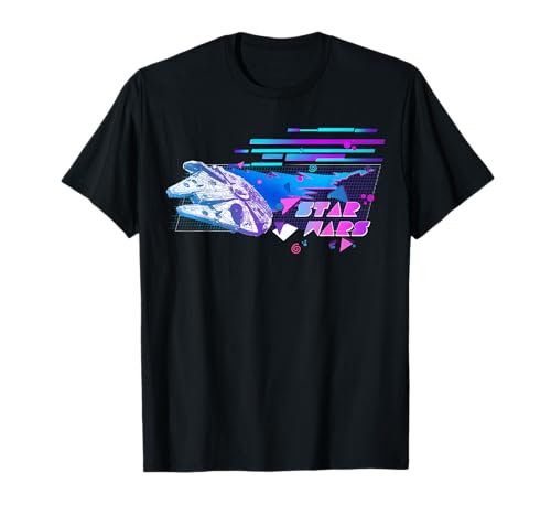 T-shirt Star Wars Millennium Falcon fini les vêtements geeks fades avec ce look rétro 90's unique
