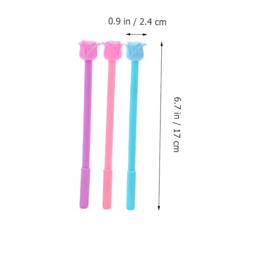 12 bolígrafos de gel Beavorty con diseño floral miniatura 2