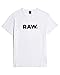 G-STAR Raw Men's Holorn Graphic Crew Neck Short Sleeve T-Shirt, RAW: White, X-Large