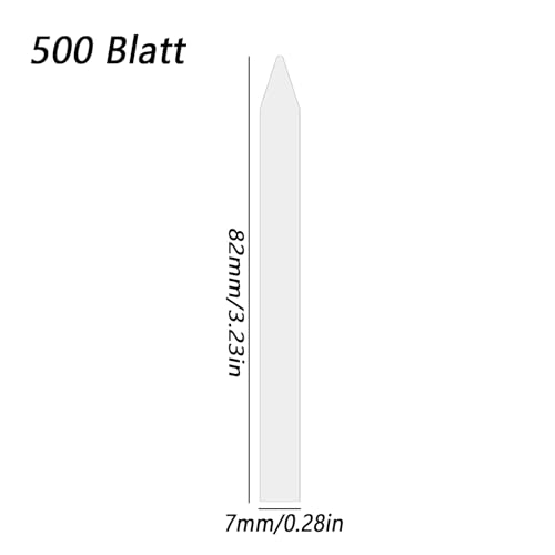 500 Stück Parfüm Teststreifen, Parfum Teststreifen Testpapier Parfüm Einweg Parfüm Tester Streifen Dufttester Papier Duftstreifen Duft Tester Papier für Testen Duftstoffen Ätherisches Öle 82mm