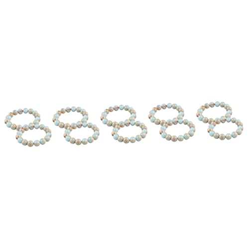 Pulseras de cuentas naturales azules YXWYXWA para yoga y decoración de niñas 1