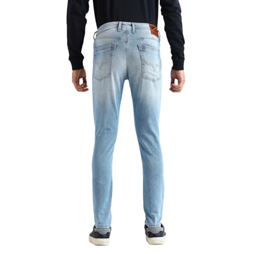 Image of Pepe Jeans Men's Straight Fit Jeans | Mid Rise | Chinox | Jeans for Man