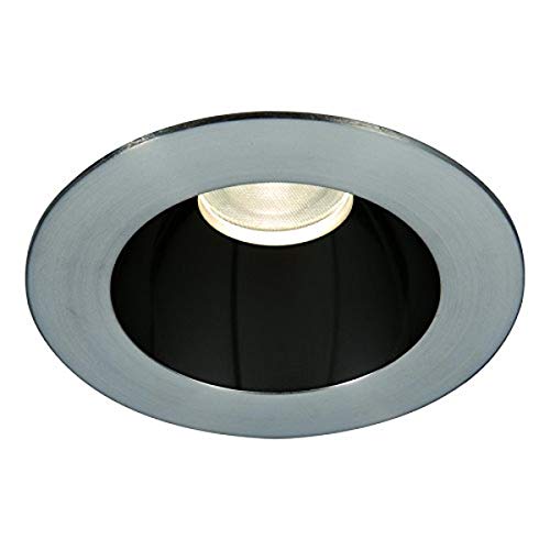 WAC Lighting HR3LEDT118SWSB/BN Tesla LED 3-Inch Open Round Trim, 15-Degree Beam Angle, Warm Light, 3000K