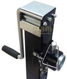 Trailer Jack 8,000 LBS Weld On Sidewind Adjustable Drop Leg