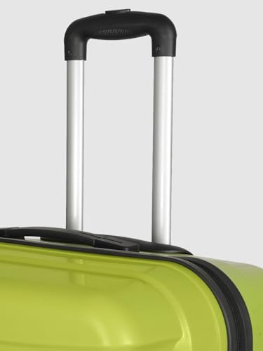 Image of Teakwood 76 CM Unisex Trolley Bag for Travel, Hard Cabin Trolley Large Travel Suitcase Bag, Lock System 360 Degree 8 Rotating Wheels (76 CM, Lime Green)