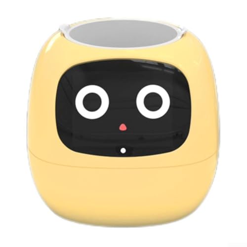 Gdfnmogo Gdfnmogo Vaso per piante intelligente, vaso interattivo per animali domestici con sensori, sistema di irrigazione automatico, vaso intelligente con sensore, per decorazione interna (giallo)