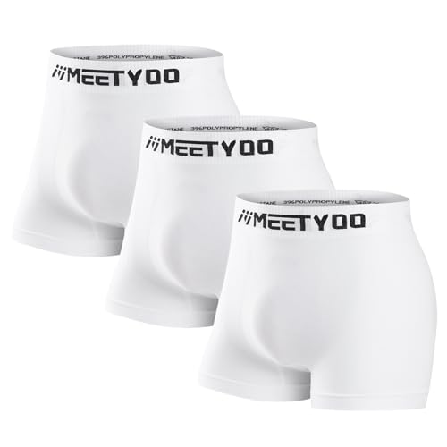 MEETYOO Compression Shorts Men, 3/4/5 Pack Spandex Running Shorts Athletic Workout Sport Performance Baselayer Underwear