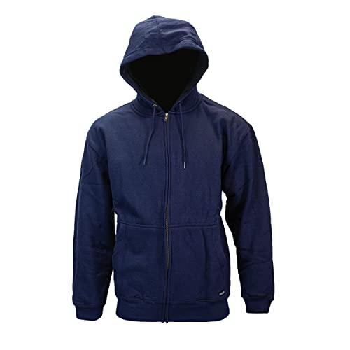Thermal-Lined Zip-Front Hooded Sweatshirt