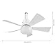Demiawaking Leiser Deckenventilator mit LED, Dimmbar Deckenventilatoren Lampe Ventilator Deckenleuchte mit Fernbedienung, Mit E27 Sockel, Ventilator LED für Schlafzimmer, Wohnzimmer (D)