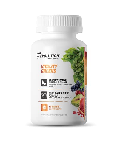 Evolution Advance Vitality Green Tablets Superfood Concentrated Nutrient Rich Supplement for Health and Vitality Vegan Vitamins and Minerals (90 Tablets)