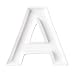 Coffeezone Name Plates Letter Dishes for Candy and Nuts, Home Decoration for Party (Letter A)