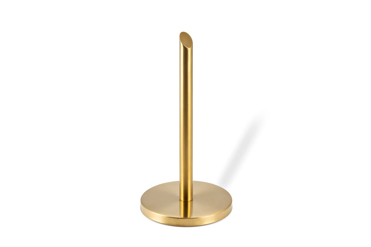 Buy ROOMOXIE Stainless Steel Paper Towels Holder Stand Angled tip Gold