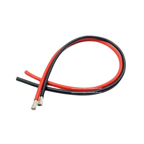 Kenhihi 10AWG Silicone Wire 10ft, Ultra Flexible 10 Gauge Stranded Wire, Tinned Copper - Battery, Automotive, Solar, Inverter (Black 5ft + Red 5ft)