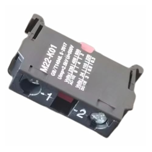 Contact auxiliaire M22-K01 pour réparer les pannes de bouton interrupteur lot de 5