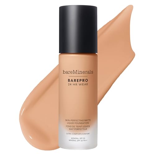 Image of bareMinerals BAREPRO 24HR Matte Liquid Mineral Foundation SPF 20, 30ml