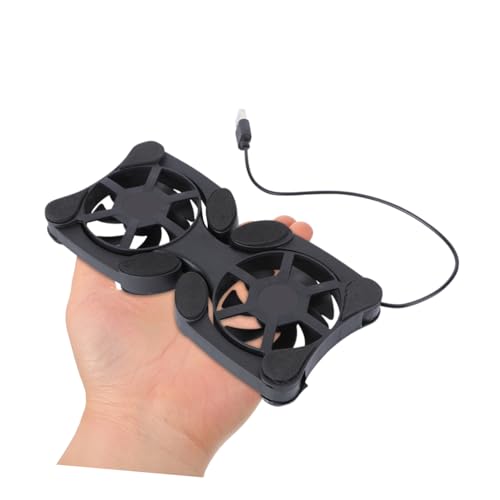Base plegable para laptop con ventiladores USB miniatura 1