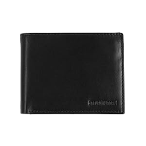 Steve Madden Men’s Leather Rfid Blocking Extra Capacity ID Window Wallet