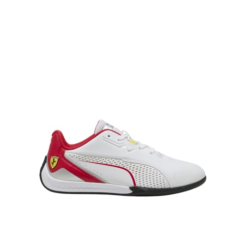 Puma Unisex-Child Scuderia Ferrari Drift CAT, Puma White, Big Kid 4