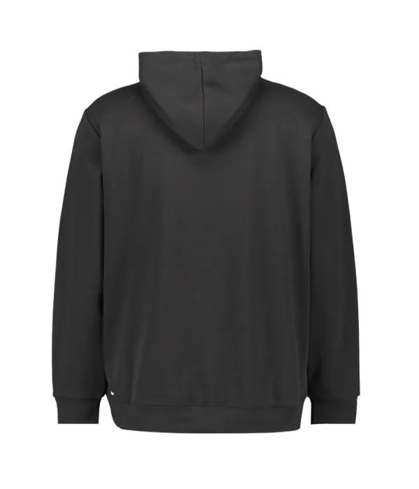 Padel Pro Shop Sudadera de Algodón Orgánico Negro con Capucha y Bolsillo, Logo en Relieve - Moderna y Única