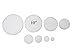 10" x 1" Styrofoam Arts & Crafts Discs Circles (12 Pack)