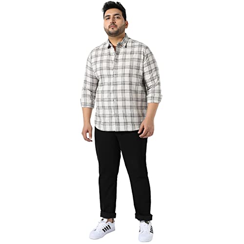 Image of Instafab Plus Men's Button Up Regular Fit Shirt for Casual Wear Modern Clothing Shirt Crafted with Regular Sleeve, Comfort Fit & High-Performance for Everyday Wear