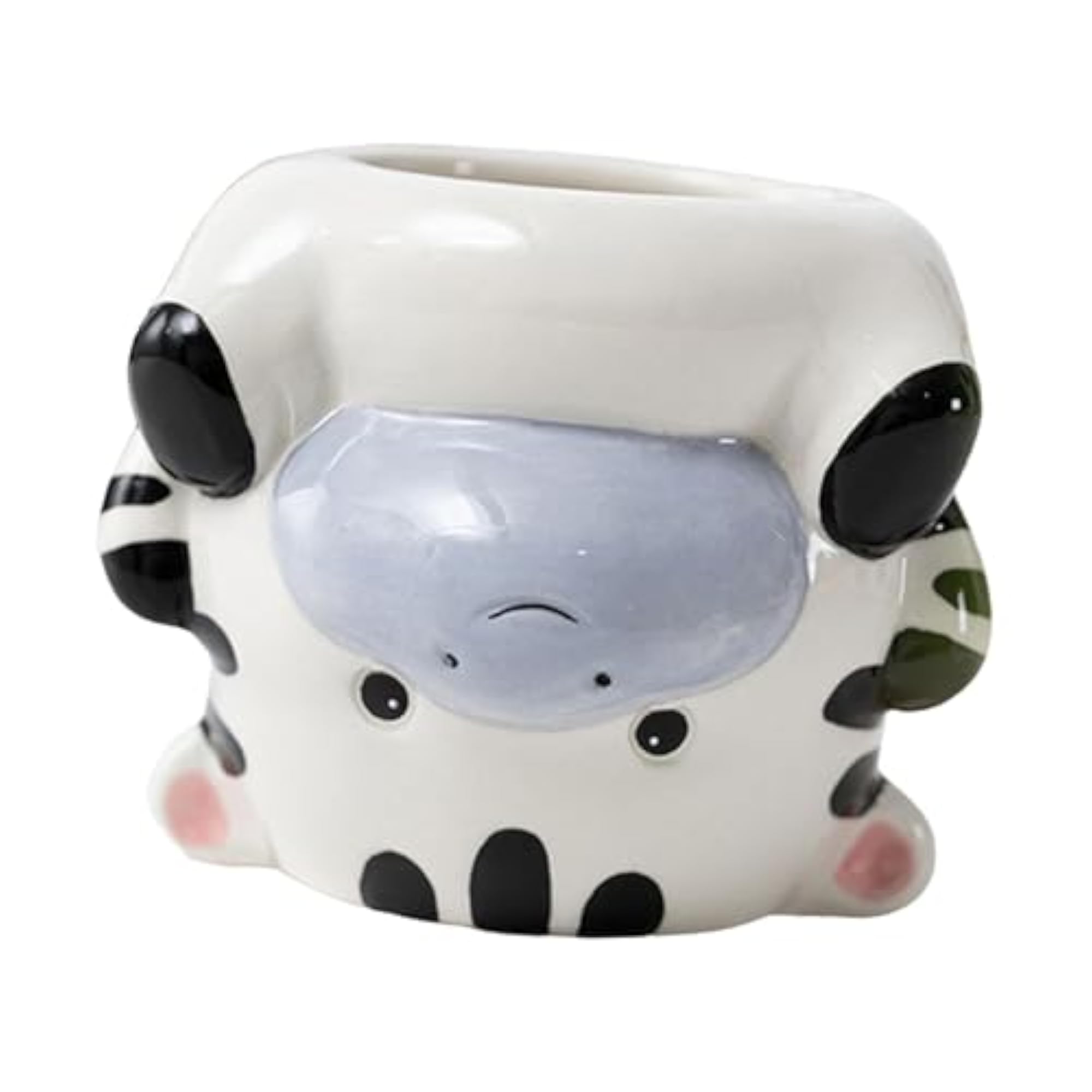 Animal Planter Flower Vase, Zebra Design