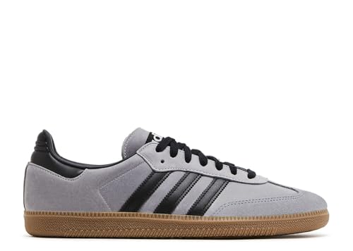 adidas Samba OG Men's Sneakers, Halo Silver/Core Black/Brown Desert, Size 13